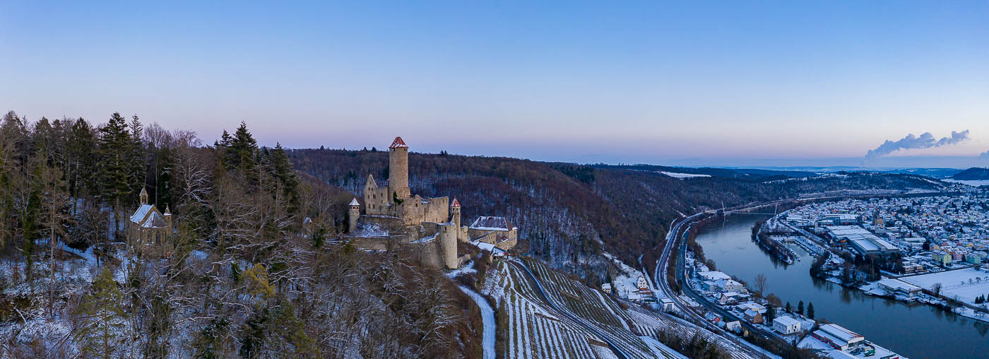 Burg Hornberg im Winter